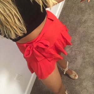 Red Zara Skort